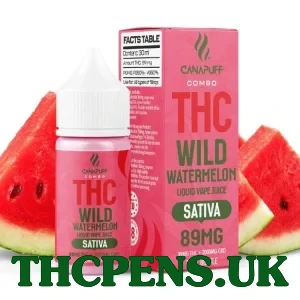 CanaPuff THC/2000mg CBD - Wild Watermelon 89mg THC - Liquid, 30 ml